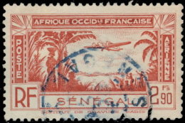 Sénégal Aérien 1940. ~ A 14 - Avion Survolant Brousse - Luchtpost