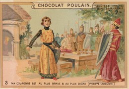 Chromo Poulain. N°3 / Ma Couronne Est Au Plus Brave Et Au Plus Digne - Chocolat