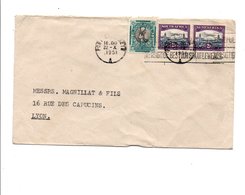 AFRIQUE DU SUD AFFRANCHISSEMENT COMPOSE SUR LETTRE POUR LA FRANCE 1951 - Nueva República (1886-1887)