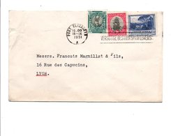 AFRIQUE DU SUD AFFRANCHISSEMENT COMPOSE SUR LETTRE POUR LA FRANCE 1951 - Nieuwe Republiek (1886-1887)