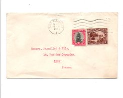 AFRIQUE DU SUD AFFRANCHISSEMENT COMPOSE SUR LETTRE POUR LA FRANCE 1951 - Nueva República (1886-1887)