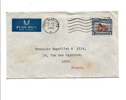 AFRIQUE DU SUD LETTRE AVION POUR LA FRANCE 1949 - Nuova Repubblica (1886-1887)