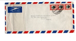 AFRIQUE DU SUD AFFRANCHISSEMENT COMPOSE SUR LETTRE AVION POUR LA FRANCE 1953 - Nouvelle République (1886-1887)