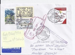 TP N° 601 + DIVERS SUR LETTRE DU 23.10.04 POUR LA NOUVELLE ZELANDE - Storia Postale