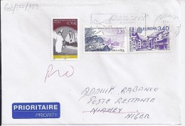 TP N° 603 + DIVERS SUR LETTRE DU 6.12.04 POUR LE NIGER - Brieven En Documenten