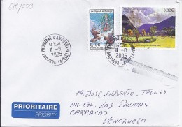 TP N° 615 + DIVERS SUR LETTRE  DU 11.08.05 POUR LE VENEZUELA - Storia Postale