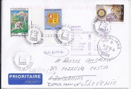 TP N° 618+divers  SUR LETTRE DU 7.11.05 POUR LA SLOVENIE - Storia Postale