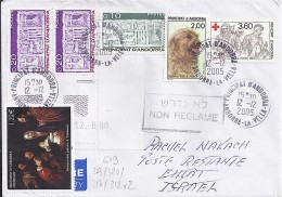 TP N° 619 + Divers  SUR LETTRE DU 12.12.05 POUR ISRAEL - Storia Postale
