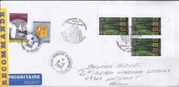 TP N° 624x3 + DIVERS  SUR LETTRE RECOMMANDEE DU 6.03.06 POUR LA FRANCE - Storia Postale