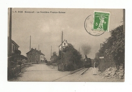 BONCOURT .... LA FRONTIERE FRANCO SUISSE ... TRAIN ... TACOT ... TOP - Court