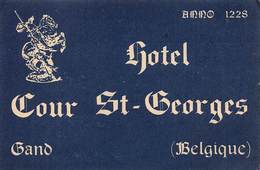 D8021 " HOTEL COUR ST. GEORGES - GANO - BELGIQUE" ETICHETTA ORIGINALE - ORIGINAL LABEL - Etiquettes D'hotels