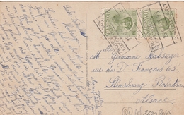 Luxembourg Ambulant Sur Carte Postale Pour La France 1924 - Covers & Documents