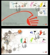 South Africa 2010 - 2 First Day Cover FDC Taxi Hand Signs Transport Transportation Hands Stamps SA 1993-2002 - Lettres & Documents