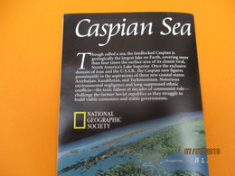 Carte Historique Et Géographique/CASPIAN SEA/ La Mer Caspienne//National Geographic Society/ 1998   PGC222 - Sonstige & Ohne Zuordnung