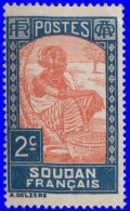 Soudan 1931. ~ YT  60* - 2 C. Laitière Peuhl Au Marché - Unused Stamps