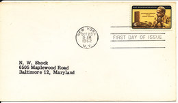 USA FDC Dag Hammerskjold New York 23-10-1962 - Dag Hammarskjöld