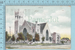 CPA Winnipeg Man. Canada- Broadway Methodist Church -  Used In 1914 Stamp  Canada 1¢ - Peterborough