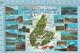 CPM - Multi-Views , Greeting From Cape Breton Island-  Used In 1977 Stamp  Canada 12¢ - Cape Breton