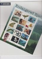 USA - 1995 -  SHEET ENDANGERED SPECIES SS BLISTER  / TBS2 - Sheets