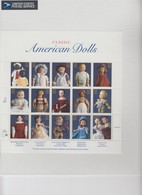 USA - 1996 - SHEET CLASSIC AMERICAN DOLLS / BLISTER  / TBS2 - Sheets