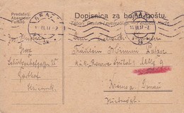 Feldpostkarte Dopisnica Za Bojnu Postu - Graz Nach Reservespital Krems - 1917 (35637) - Brieven En Documenten