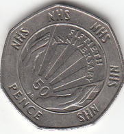 Great Britain UK 50p Coin NHS 1998 (Small Format) Circulated - 50 Pence