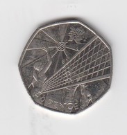 Great Britain UK 50p Coin Volleyball 2011 (Small Format) Circulated - 50 Pence