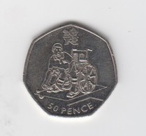 Great Britain UK 50p Coin Boccia 2011 (Small Format) Circulated - 50 Pence