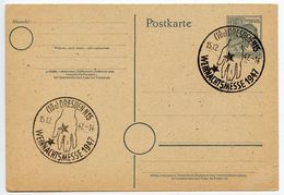 Germany 1947 Postal Card, Dresden Weihnachtsmesse, Christmas Fair - Enteros Postales