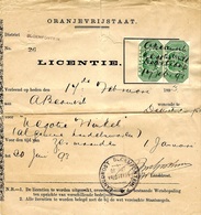 ORANJEVRIJSTAAT   - Bloemfontein  - LICENTIE - Oranje-Freistaat (1868-1909)