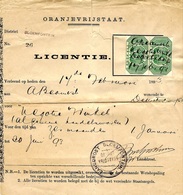 ORANJEVRIJSTAAT   - Bloemfontein  - LICENTIE - État Libre D'Orange (1868-1909)