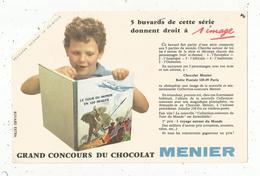 Buvard , Grand Concours Du Chocolat MEUNIER, Frais Fr 1.45 E - Other & Unclassified