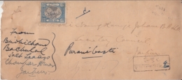 Jaipur  1921   Registered Cover Franked  King  1A  Stamp  #  11507  D Inde Indien - Jaipur