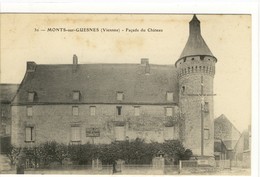 Carte Postale Ancienne Monts Sur Guesnes - Façade Du Château - Monts Sur Guesnes