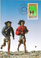 Liechtenstein 1994: Hopi-Indians Play Kickball Zu 1025 Mi 1083 Yv 1024 Maximum-Card (out Of MC-set 124) - American Indians
