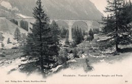 CPA    SUISSE---ALBULABAHN, VIADUKT IL ZWISCHEN BERGUN UND PREDA---AVANT 1905 - Bergün/Bravuogn