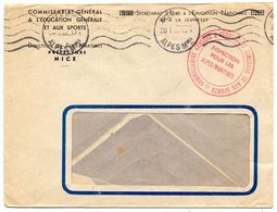 France 1942 Official Cover Commissariat Général A L’Éducation Générale Et Aux Sports - Lettres & Documents