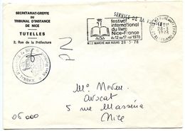 France 1978 Official Cover Nice, Secretariat-Greffe Du Tribunal D’Instance - Lettres & Documents