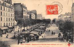 75014-PARIS- BOULEVARD ET MARCHE EDGAR-QUINET- TOUT PARIS - Arrondissement: 14