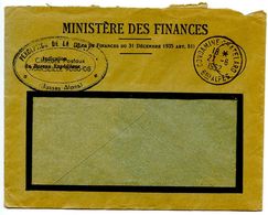 France 1952 Official Cover Condamine-Chatelard - Ministère Des Finances - Lettres & Documents