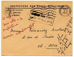 France 1969 Official Cover Nice - Prefecture Des Alpes-Maritimes - Lettres & Documents