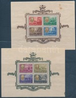 ** 1947 Roosevelt Blokkpár (50.000) (rozsdafoltok, Tintafolt, Törések / Stain, Ink, Folded)) - Sonstige & Ohne Zuordnung