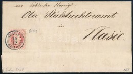 1868 5kr Levélen Kék ,,SLATINA In SLAVONIEN' (Gudlin 600 Pont) - Sonstige & Ohne Zuordnung