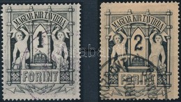 O 1874 Távirda 1 Ft, 2 Ft (11.000) - Otros & Sin Clasificación