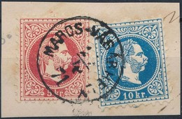 1867 5kr + 10kr ,,MAROS-VÁSÁRHELY' - Otros & Sin Clasificación