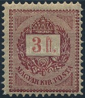 ** 1888 3Ft Lemezhibás Bélyeg - Sonstige & Ohne Zuordnung