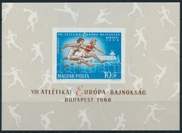 ** 1966 Atlétikai EB Vágott Blokk (4.000) - Other & Unclassified