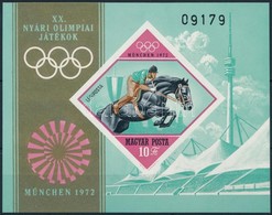 ** 1972 Olimpia (IV.) Vágott Blokk (4.000) - Autres & Non Classés
