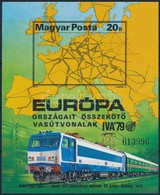 ** 1979 Európa Vasútjai Vágott Blokk (7.000) (ujjlenyomat / Finger Print) - Other & Unclassified
