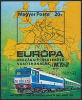 O 1979 Európa Vasútjai Vágott Blokk (7.000) (ujjlenyomat / Finger Print) - Sonstige & Ohne Zuordnung